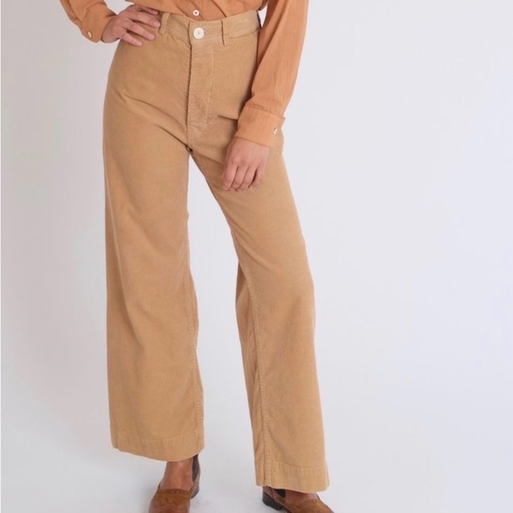 Jesse Kamm Tan Corduroy Sailor Pants